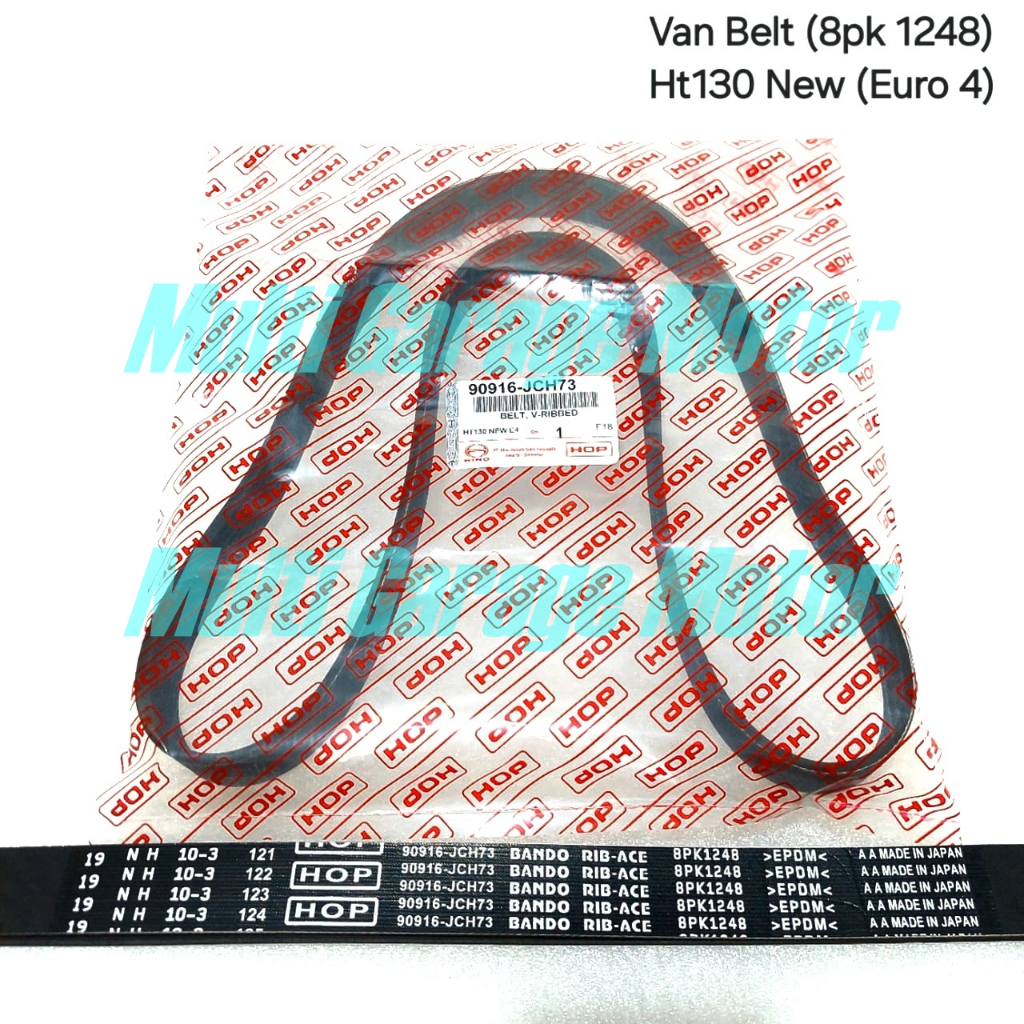 Van Belt Fanbel Fan V Rib Belt Fan Belt HINO NEW DUTRO HT130 EURO 4 8PK 1248 Original 90916-JCH73