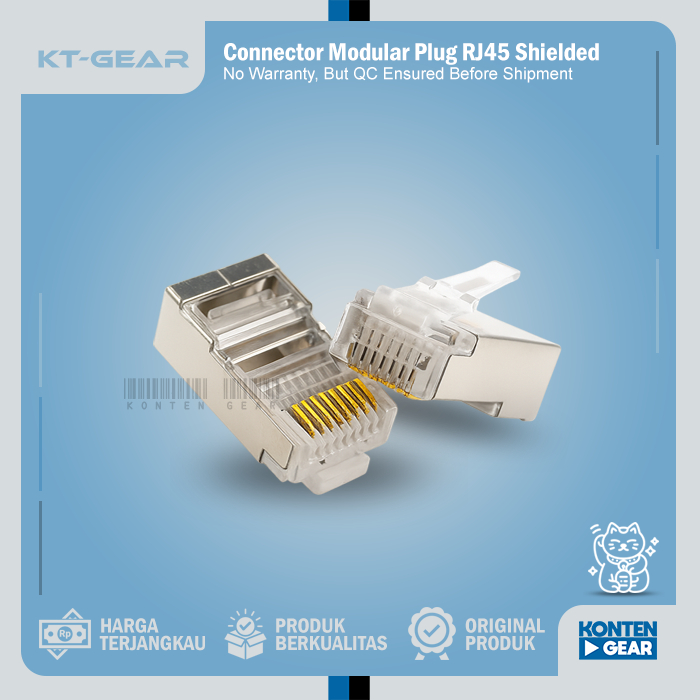 Modular Plug RJ45 Shielded Connector UTP LAN Connector คุณภาพขายปลีก
