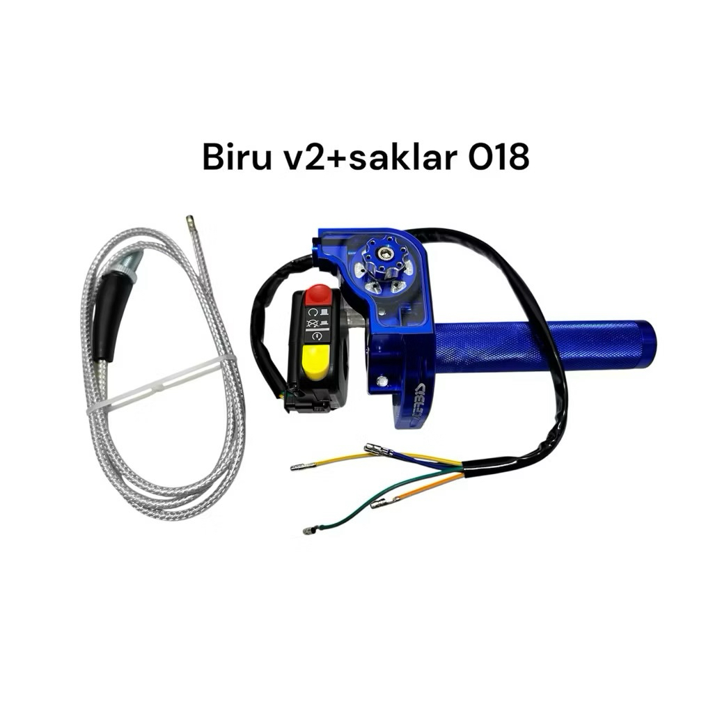 2-in-1 SPONTAN GAS ACERBIS V2 PACKAGE PLUS ON-OFF SWITCH 018/kg05 UNIVERSAL MOTORCYCLE