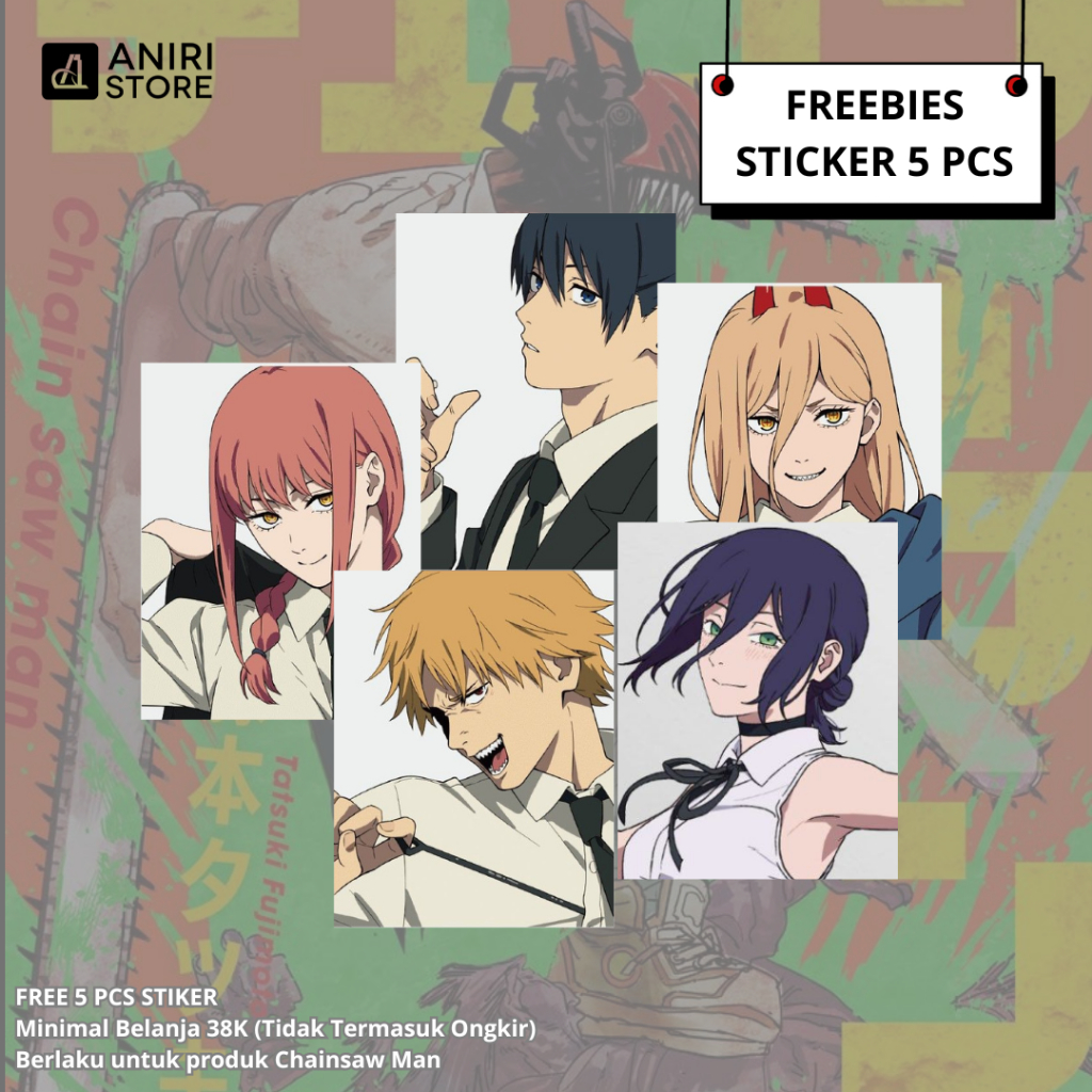FREEBIES สติ๊กเกอร์ Chainsaw Man