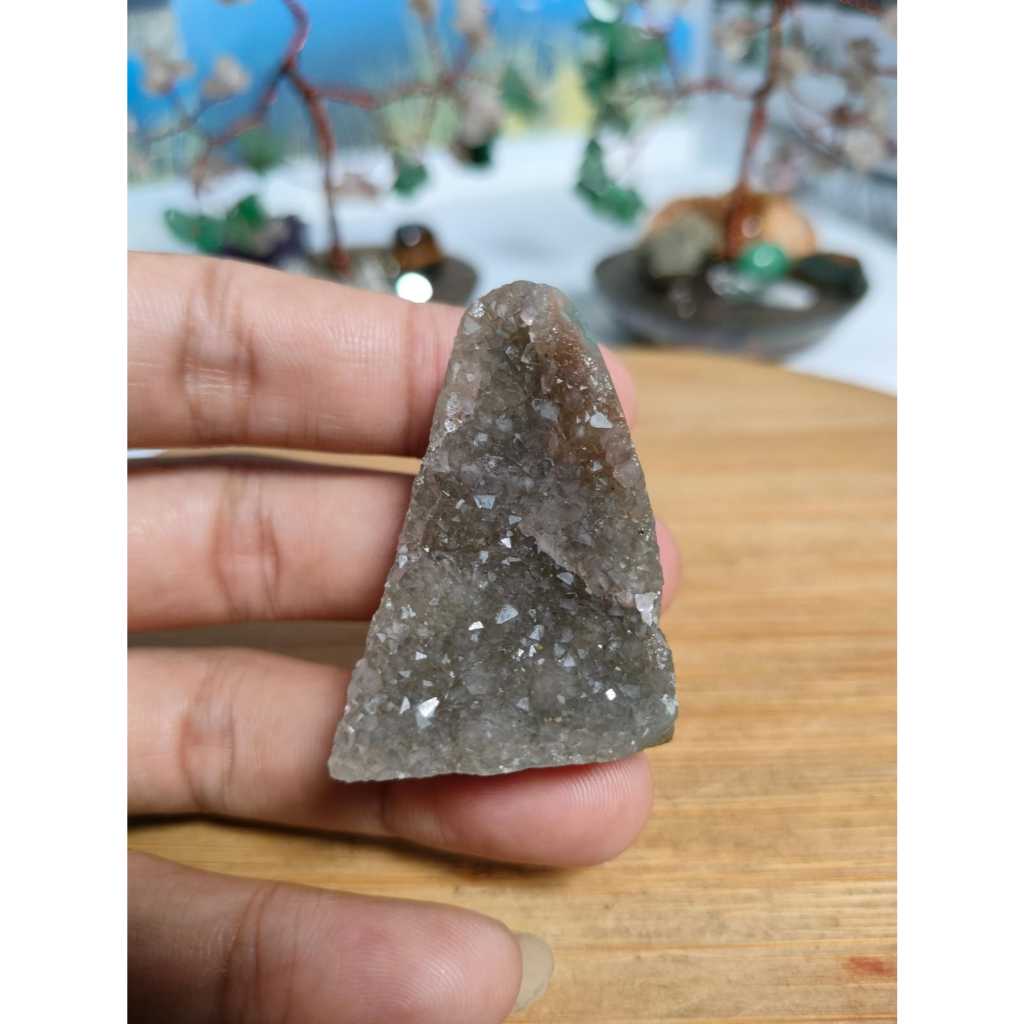 Natural Color Amethyst Quartz Druzy Cluster Small Geode (11)