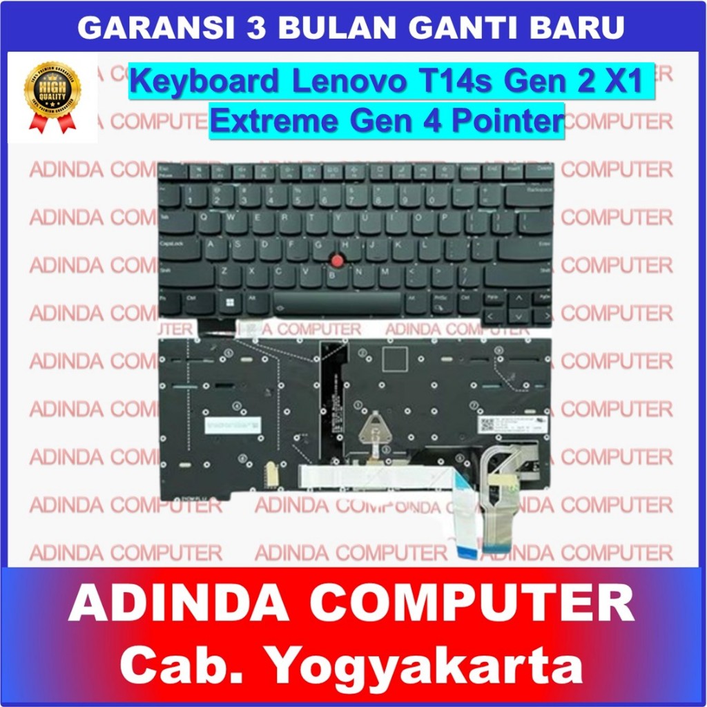 Lenovo Thinkpad T14s Gen 2 X1 Extreme Gen 4 Gen4 20y3 20y4 20y5 20y6 คีย์บอร์ด - Non Backlight