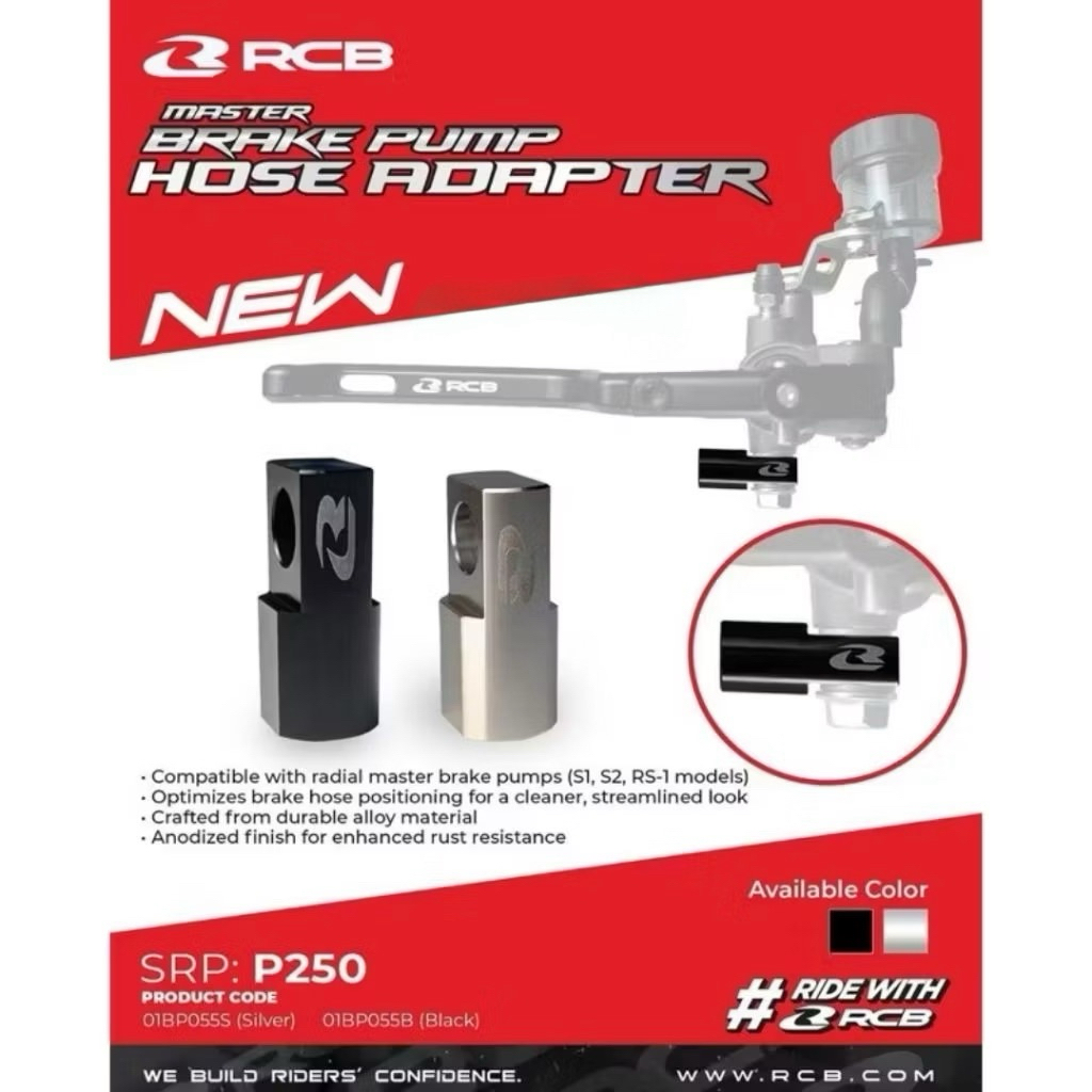 RCB S1 FL BRAKE HOSE CONNECTOR RCB S1 FL HOSE ADAPTER | สวิตช์เบรก RCB S1 FL