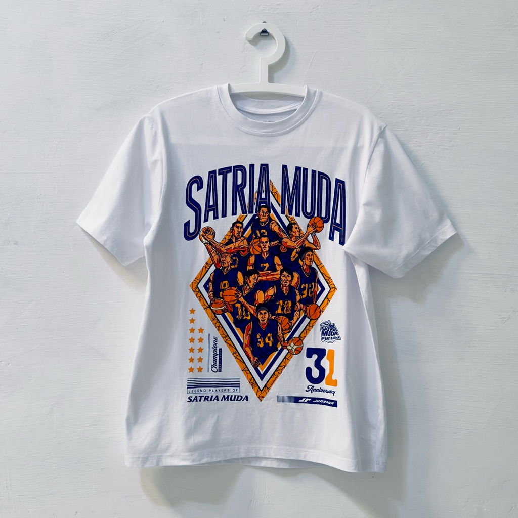 เสื้อยืด SATRIA MUDA Pertamina JUARAGA Official 31st Anniversary Cotton Combed 24S Unisex Size M ยาว