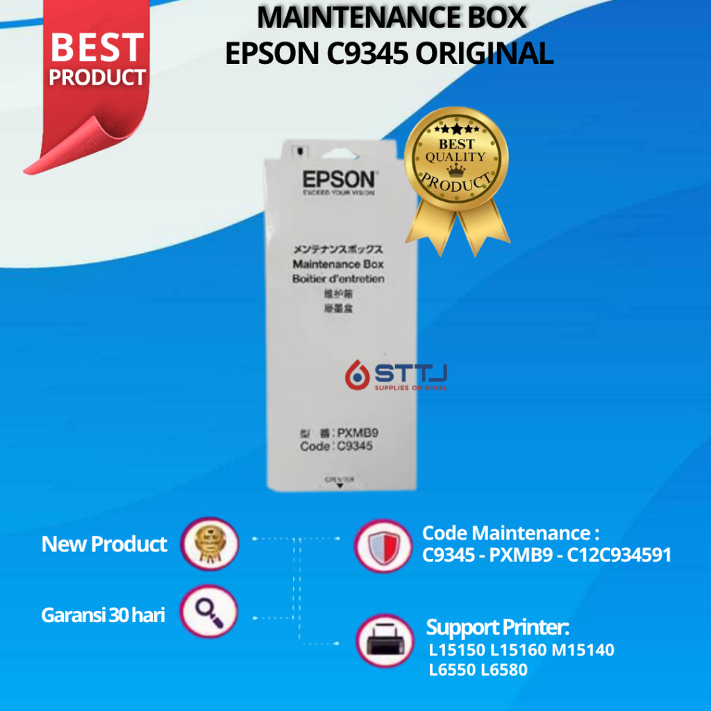 Epson C9345 L15150 M15140 L8050 L18050 กล่องบํารุงรักษา