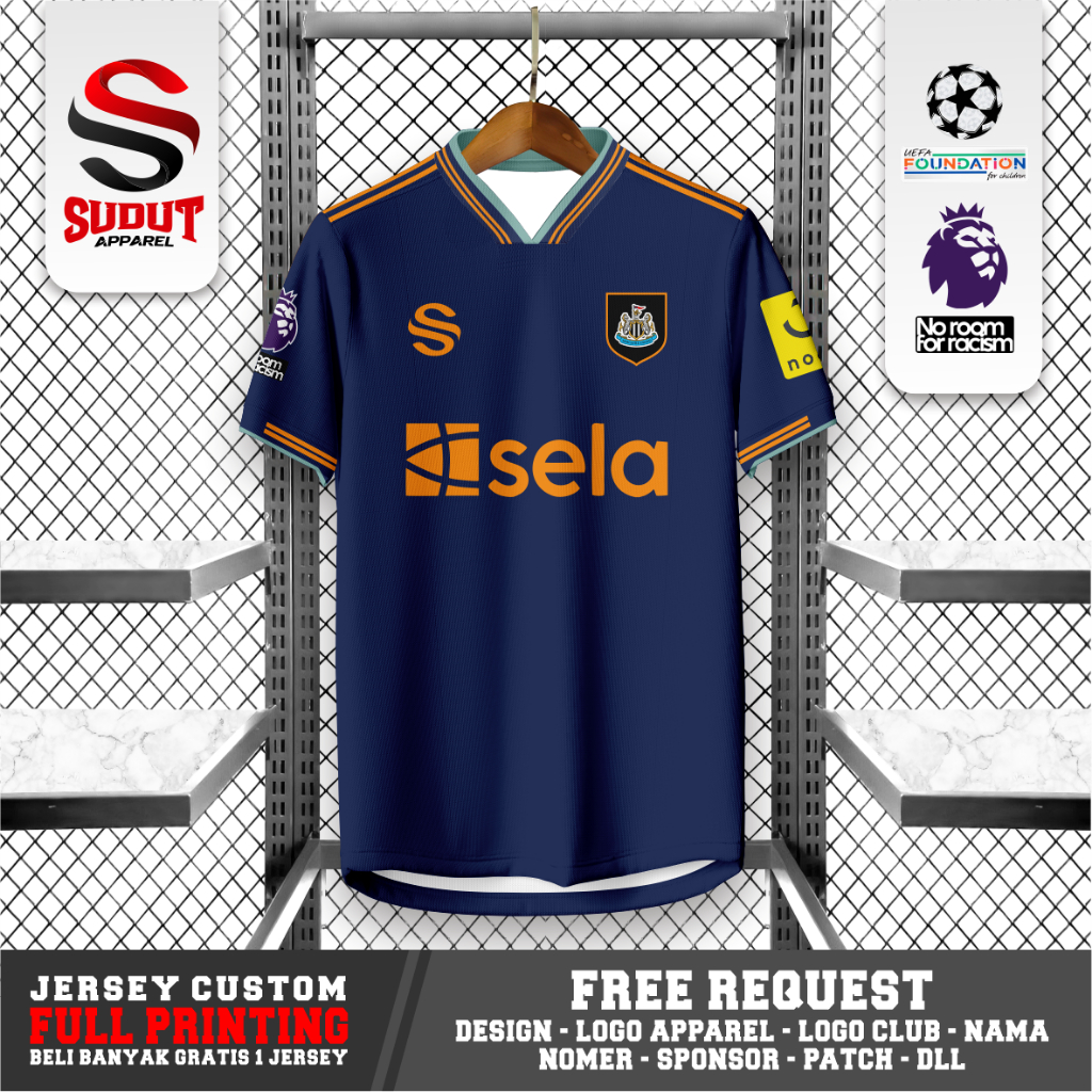 FANTASY FOOTBALL CUSTOM JERSEY N3WC4STL3 THIRD 2025-2026 FULL PRINTING