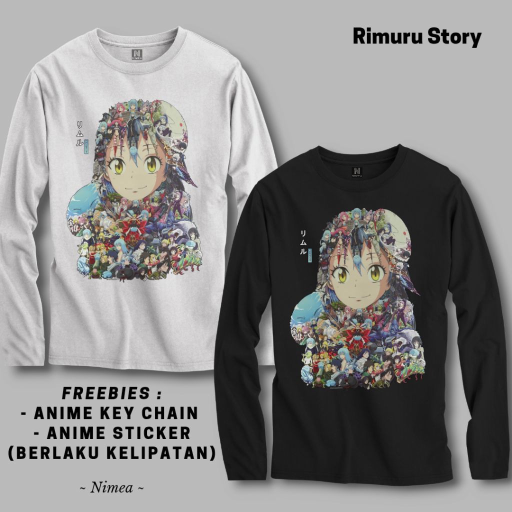 เสื้อยืดแขนยาวอนิเมะ Rimuru Story Art - Shop Art Online