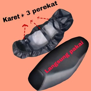 Sarung Jok Motor Bahan Kulit Anti Air Anti Rembes Anti Licin Langsung Pakai Bisa Semua Jenis Motor