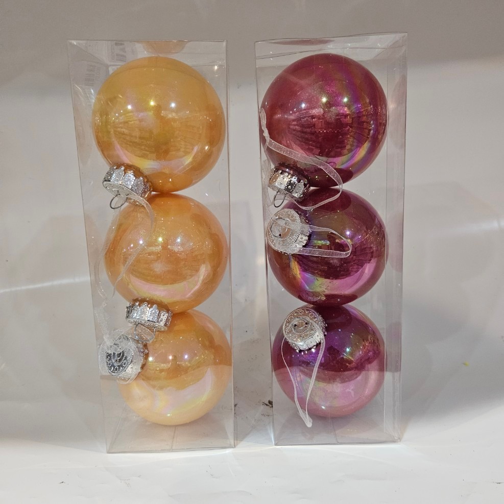 Peal Christmas Ball ตกแต่งเนื้อหา 8 ซม. 3 P41/12