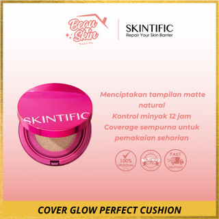 SKINTIFIC Cover Glow Perfect Cushion Glow & Radiant Finish Dengan Coverage Tinggi