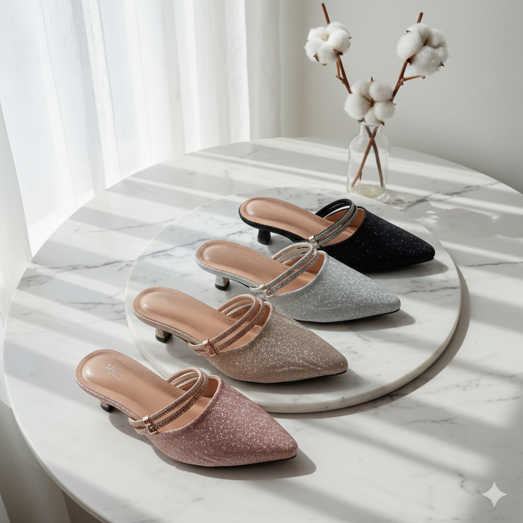 Hs Shoes - Lysa Mules Heels 5cm