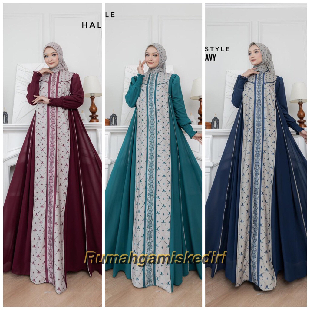 RGK GAMIS SET HIJAB HANA SERIES BY HALIZA STYLE