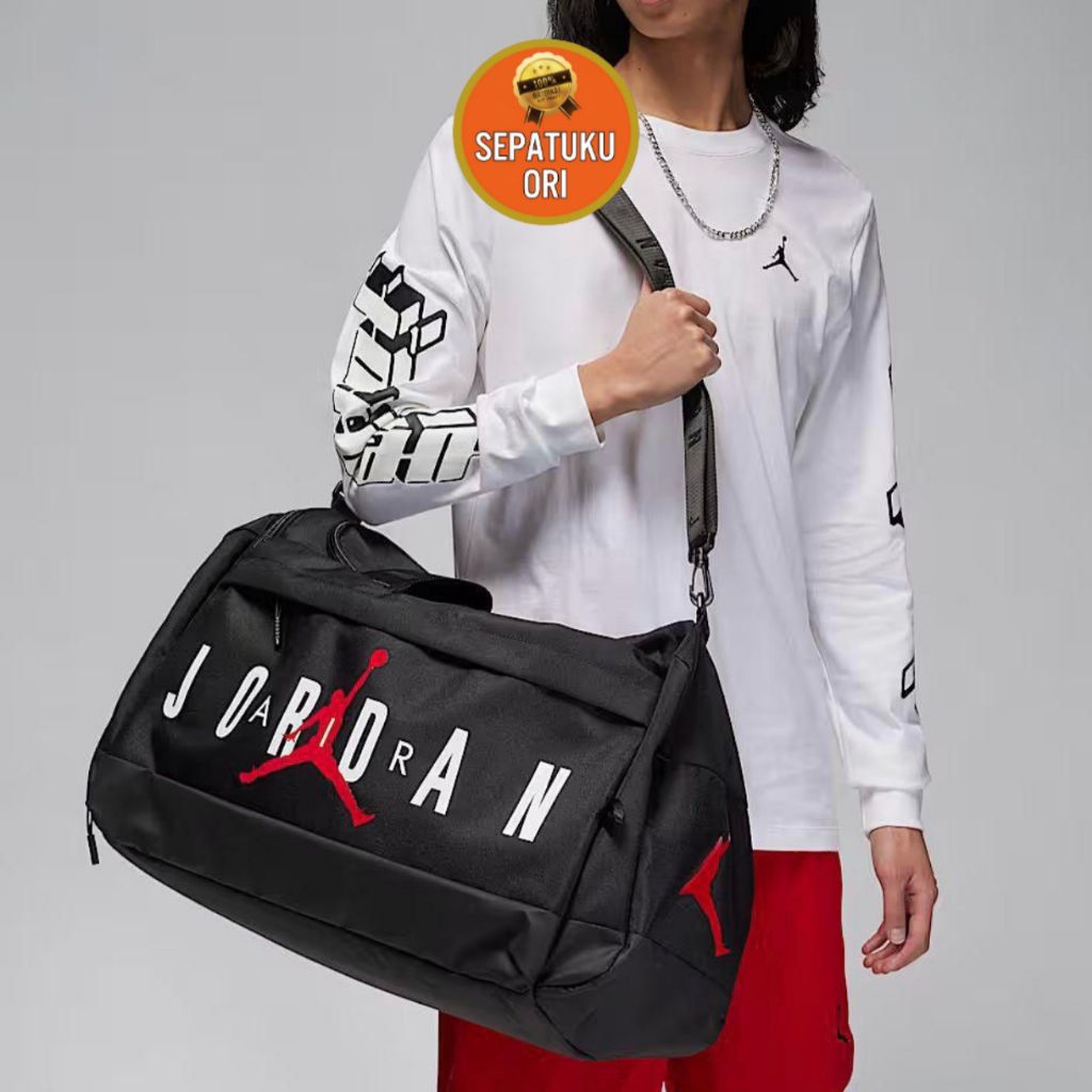 กระเป๋ากีฬา J0RD4N BR4ND J4M V3L0C1TY DUFFLE สีดํา ใหม่