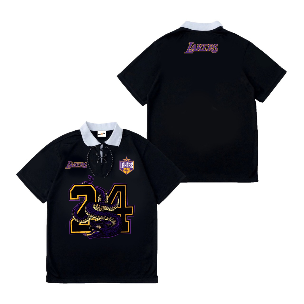 Auxso Sport Jersey Lakers 24 Snake Jersey Football Jersey Vintage Sportswear Football Shirt Band Jer