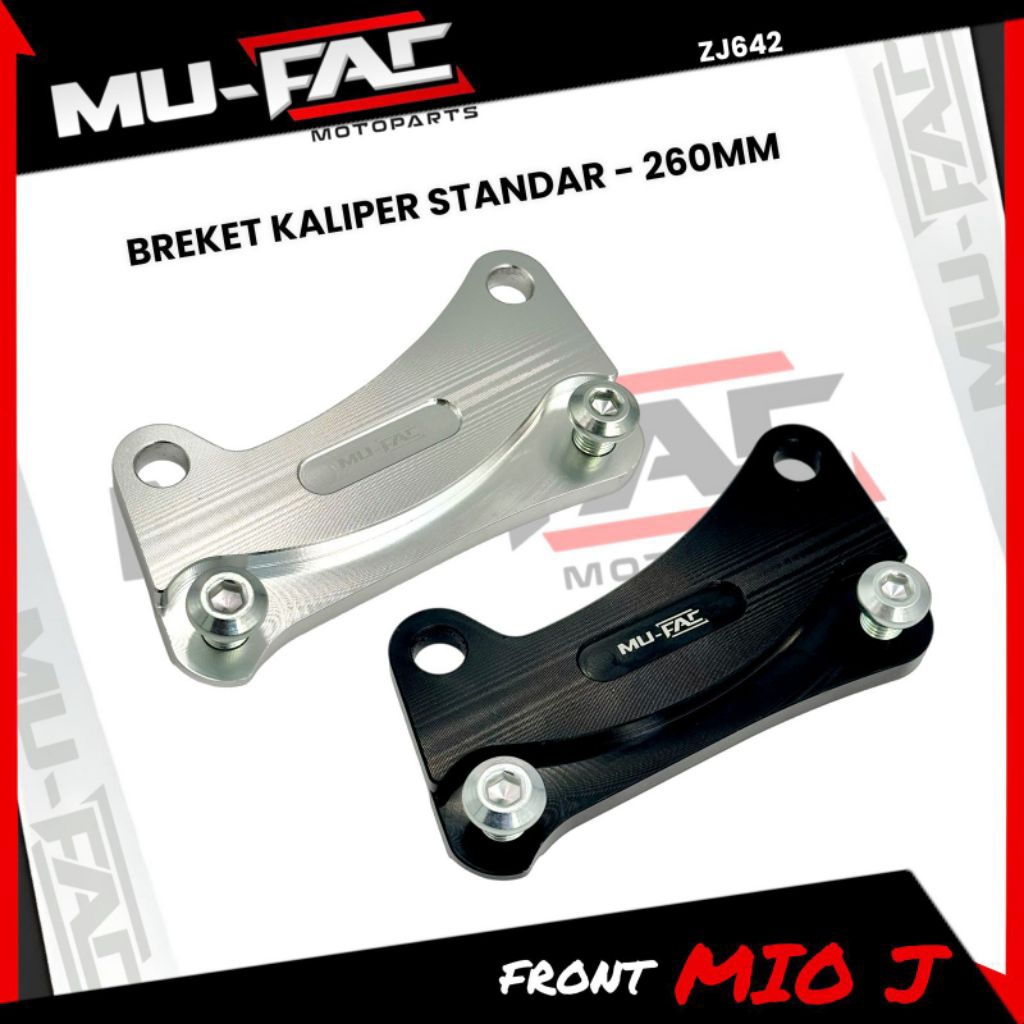 ขายึดแผ่นดิสก์ขนาด 260 มม. MIO J CALIPER 260 มม. MU-FAC STANDARD CALIPER BRACKET แผ่นดิสก์ด้านหน้า M