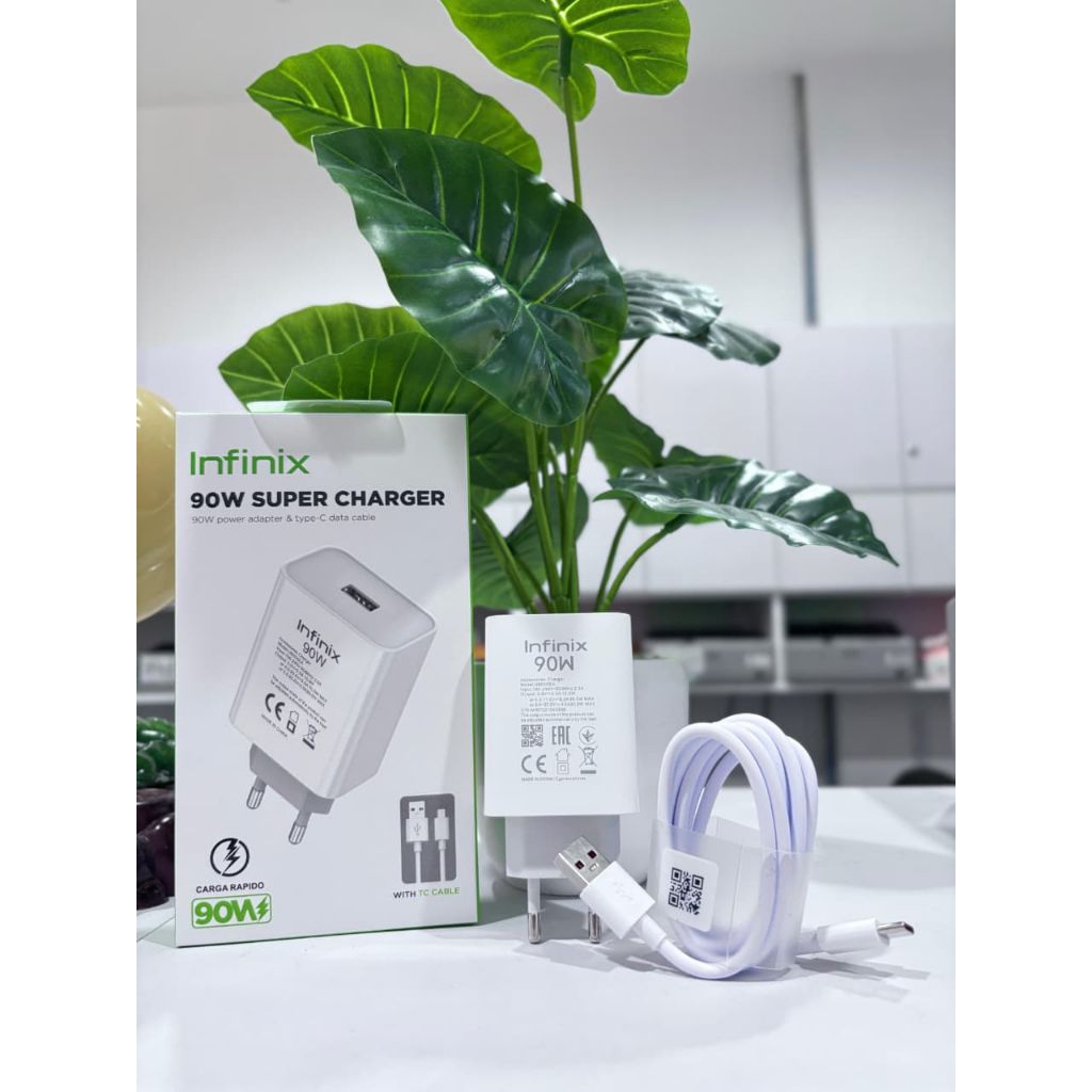 Infinix 90w Super Fast Charger usb Type c ของแท้ 100