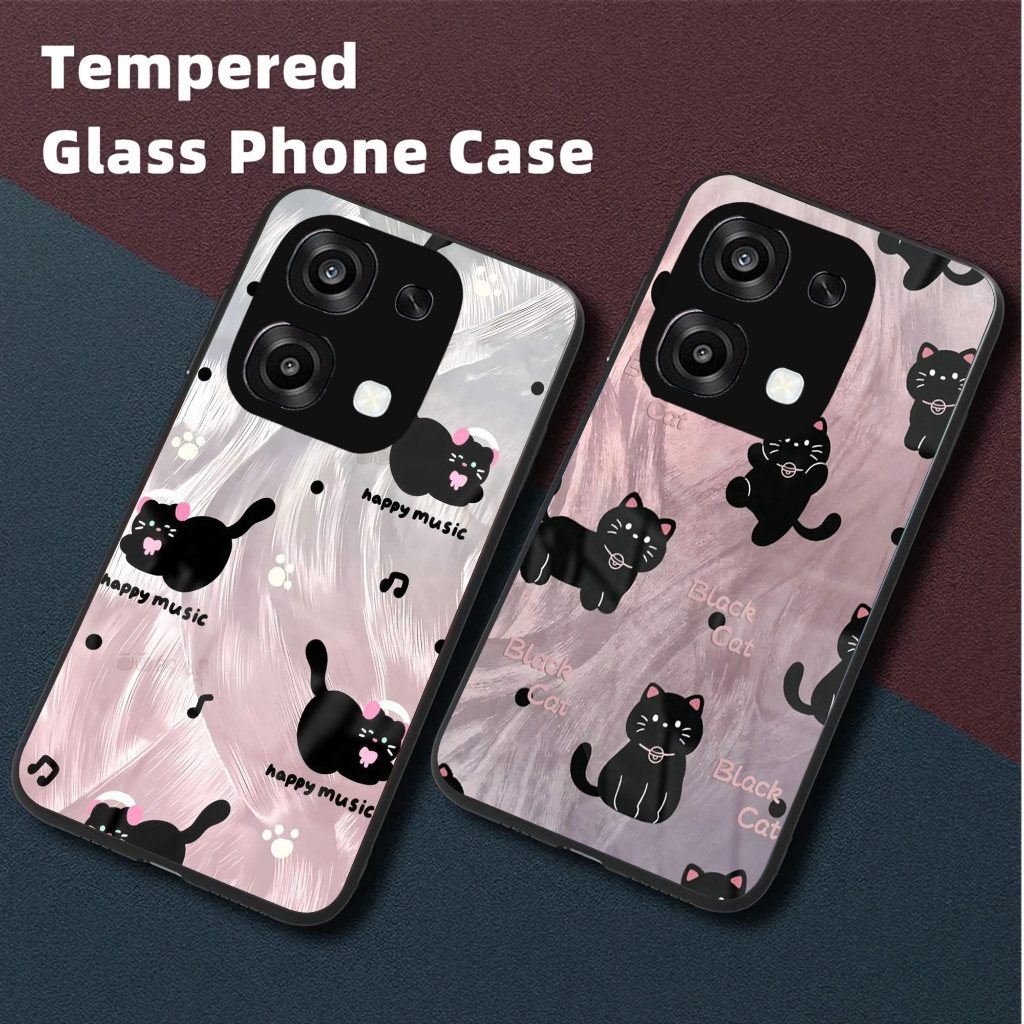 HP MG69 Softcase Glass สําหรับ Oppo A6 Pro - เคสโทรศัพท์ Oppo A6 Pro - ฟิล์มกันรอยโทรศัพท์ Oppo A6 P