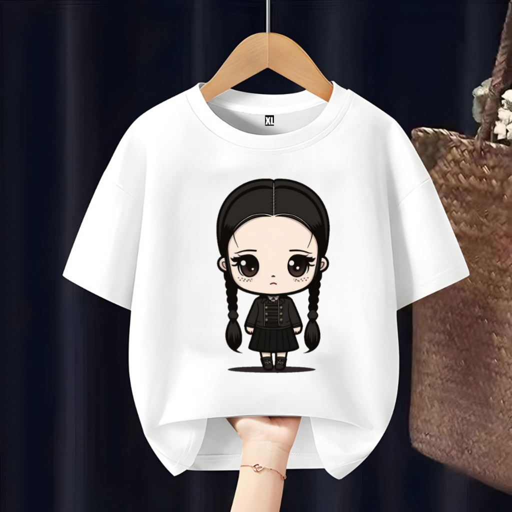 เสื้อยืด WEDNESDAY ADIMS CHILDRENS FREE NAME PRINTING