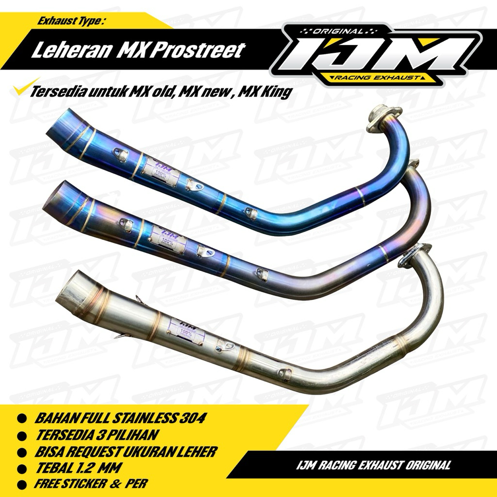 คอท่อไอเสีย ijm ดั้งเดิม mx king prostreet สามารถวัสดุหนาขนาด riques