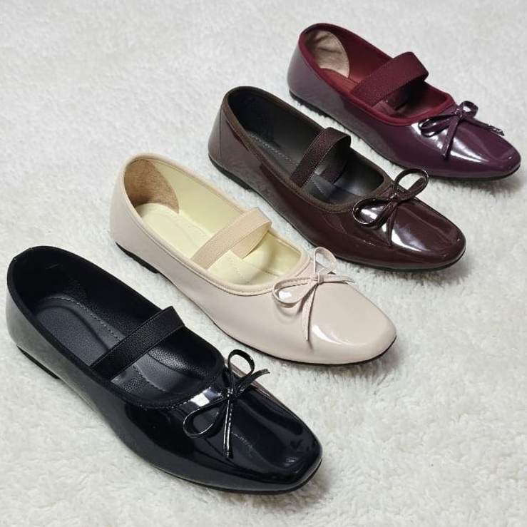 รองเท้าส้นแบนผู้หญิง FS Rubber Box 02 Darabeauty