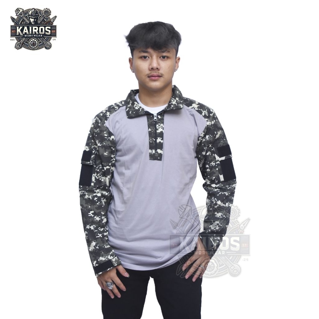 KEMEJA KAIROS - TACTICAL BDU SHIRT, ACUPPAT CAMO, MILITARY COMBAT SHIRT