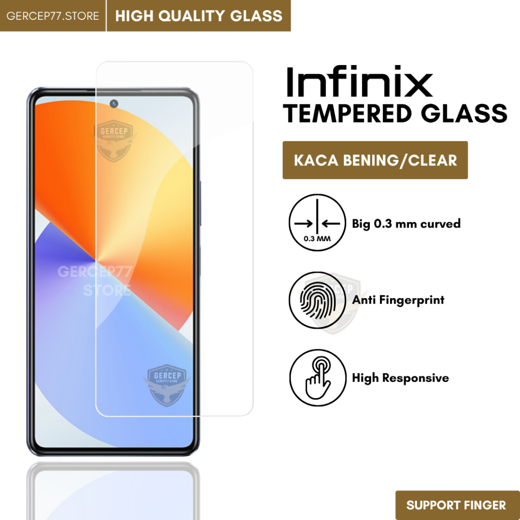 กระจกนิรภัย 9H Clear Infinix Note 30 30 Pro 30 5G 30i 30 VIP กระจกใสป้องกันรอยขีดข่วน