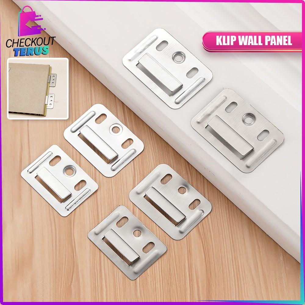 EC CT C1305 WPC Wall Panel Bracket Anti-Rust Wall Hook / WPC Wall Bracket คลิปแผงมัลติฟังก์ชั่นตะขอบ