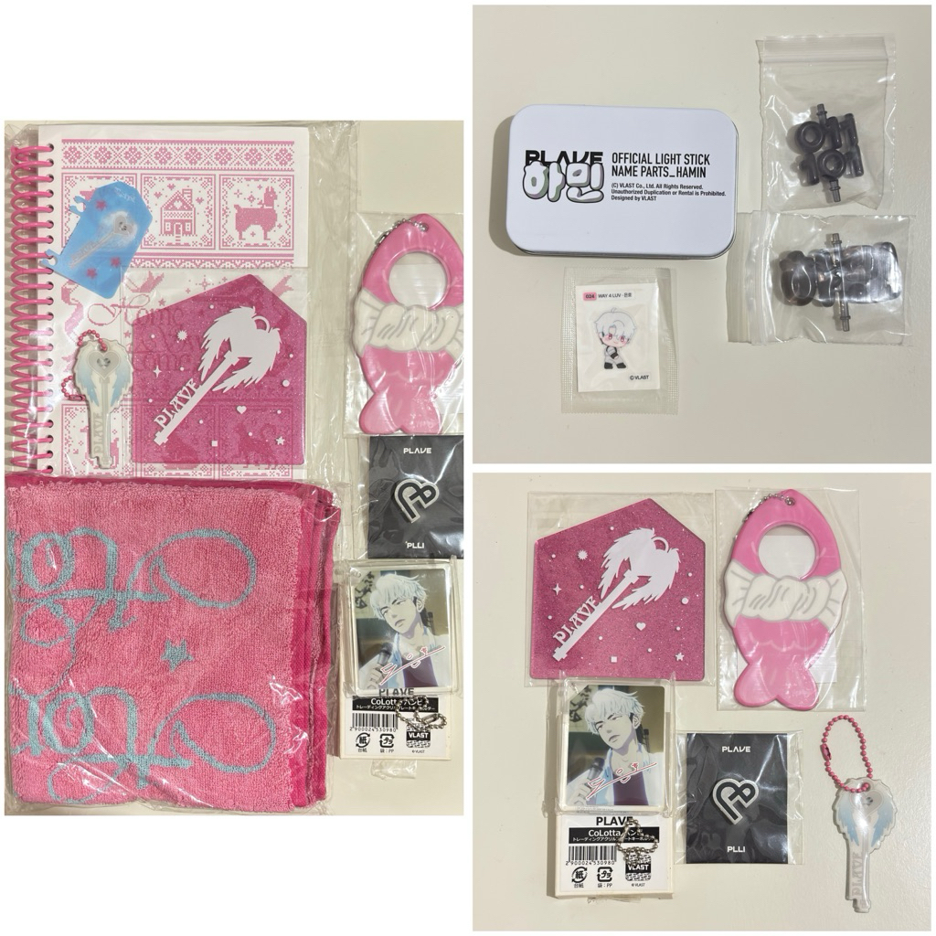 [    พร้อมส่ง] Official Season Greeting PLAVE 2025 Diary Coaster บุ๊คมาร์ค Hamin Lightstick Part
