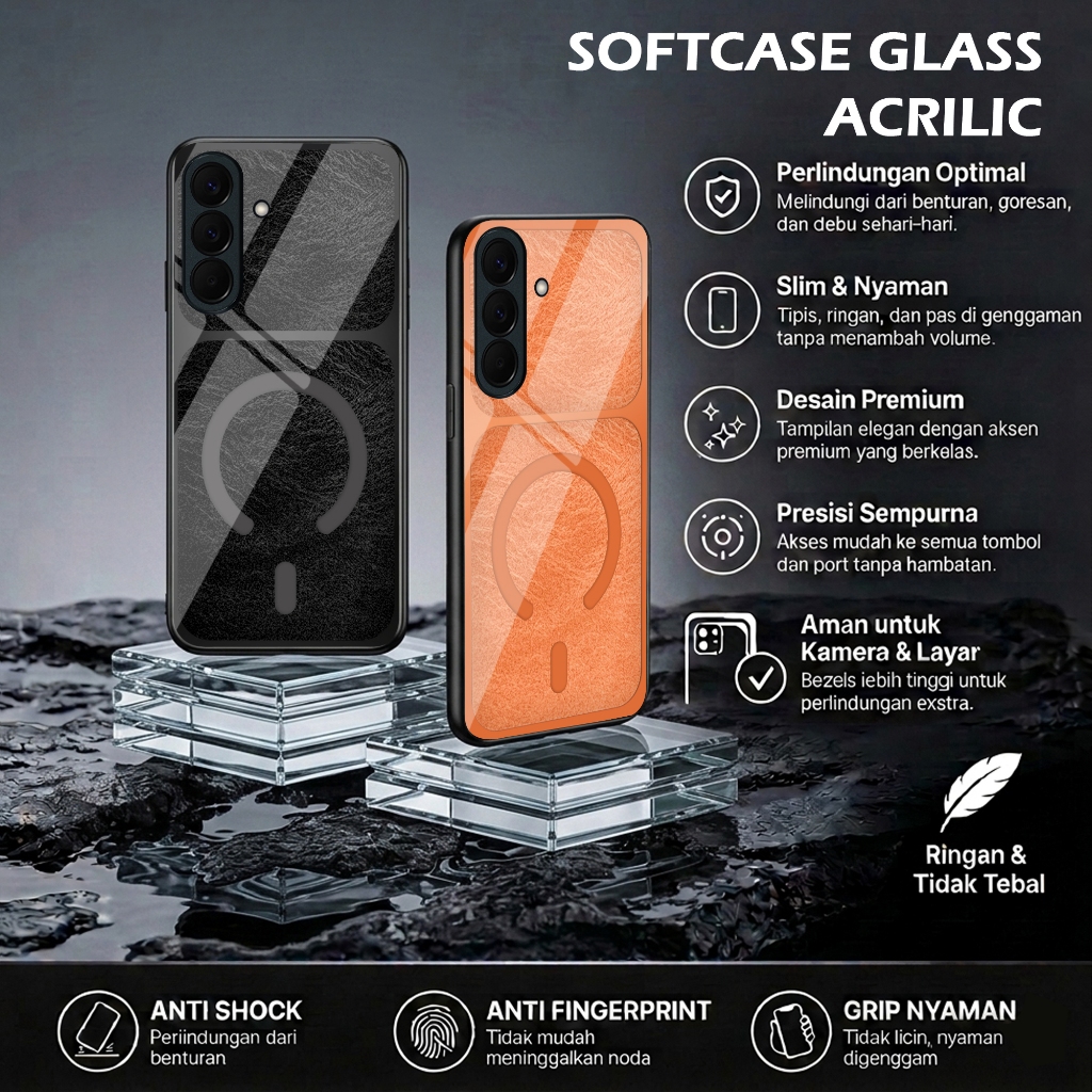 [59] Softcase Glass สําหรับ Samsung A57/A37/A27/A26/A17/S26/S26+/S26 ULTRA/A07/A56/A36/S25 FE/S25/S2