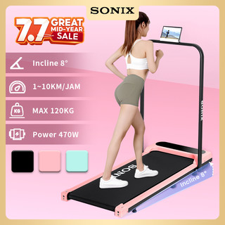 Sonix Incline Treadmill STR01 Running Mat Listrik Lipat Treadmill Elektrik Alat Fitness Walking Pad Small Foldable Ultra Quiet Indoor Home Fitness Equipment