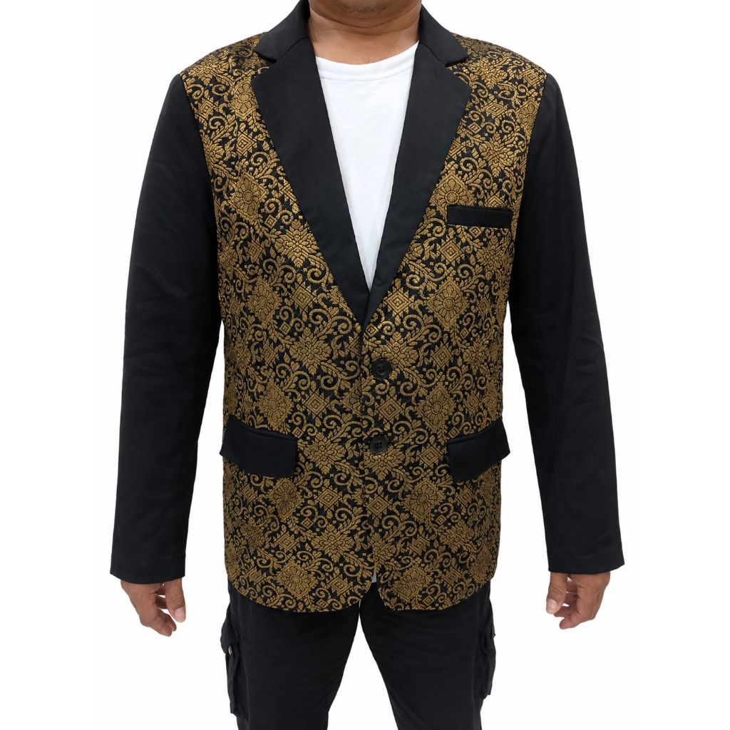 ผู้ชายSongket Batikแจ็คเก็ต/Songket Blazer/ผู้ชายSongket Batikเสื้อแจ็คเก็ต