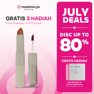 [GRATIS 3 HADIAH] [FS] Madame Gie Charmseeker 2in1 Ombre - Make Up Soft Matte Finish