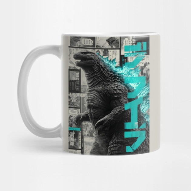 แผงมังงะ Godzilla - แก้วน้ําชา Godzilla