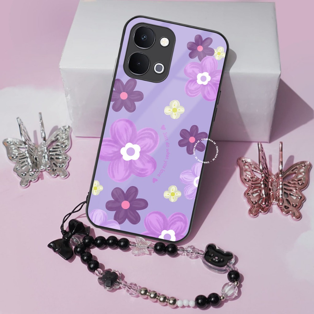 GANTUNGAN HP Softcase Glass + สายคล้องสําหรับVivo Y31d Y500i Y31d Proล่าสุดเคสโทรศัพท์ป้องกันกล้องป้