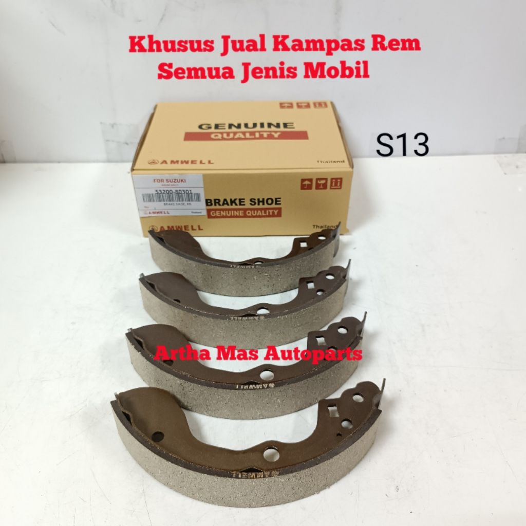 ผ้าเบรกด้านหลัง XOVER SX4 X-OVER DRUM รุ่นรองเท้าเบรก X-OVER SX-4
