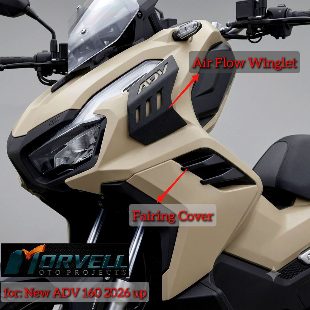 Adv 160 ใหม่ 2026 Roadync ABS CBS winsil ฝาครอบไอเสีย aero winglet พาร์ติชั่นกระเป๋าเดินทาง adv160
