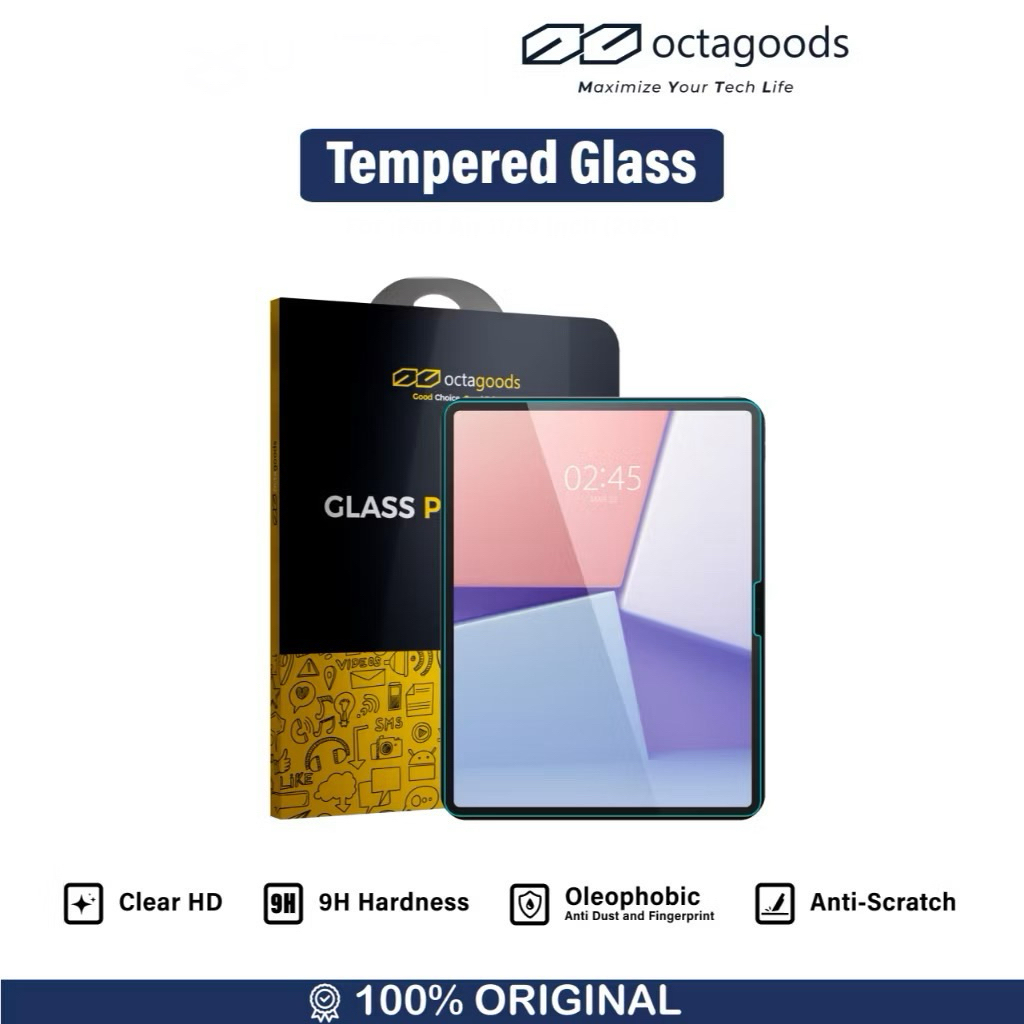 กระจกนิรภัย iPad Pro 11 M5 M4 iPad Pro 11 นิ้ว 2025 OCTAGOODS