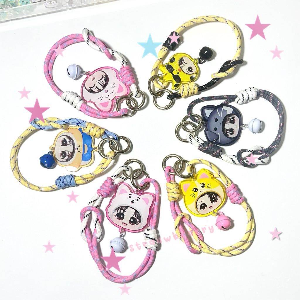 ENHYPEN Paracord Phone Strap by Strawberrysacade