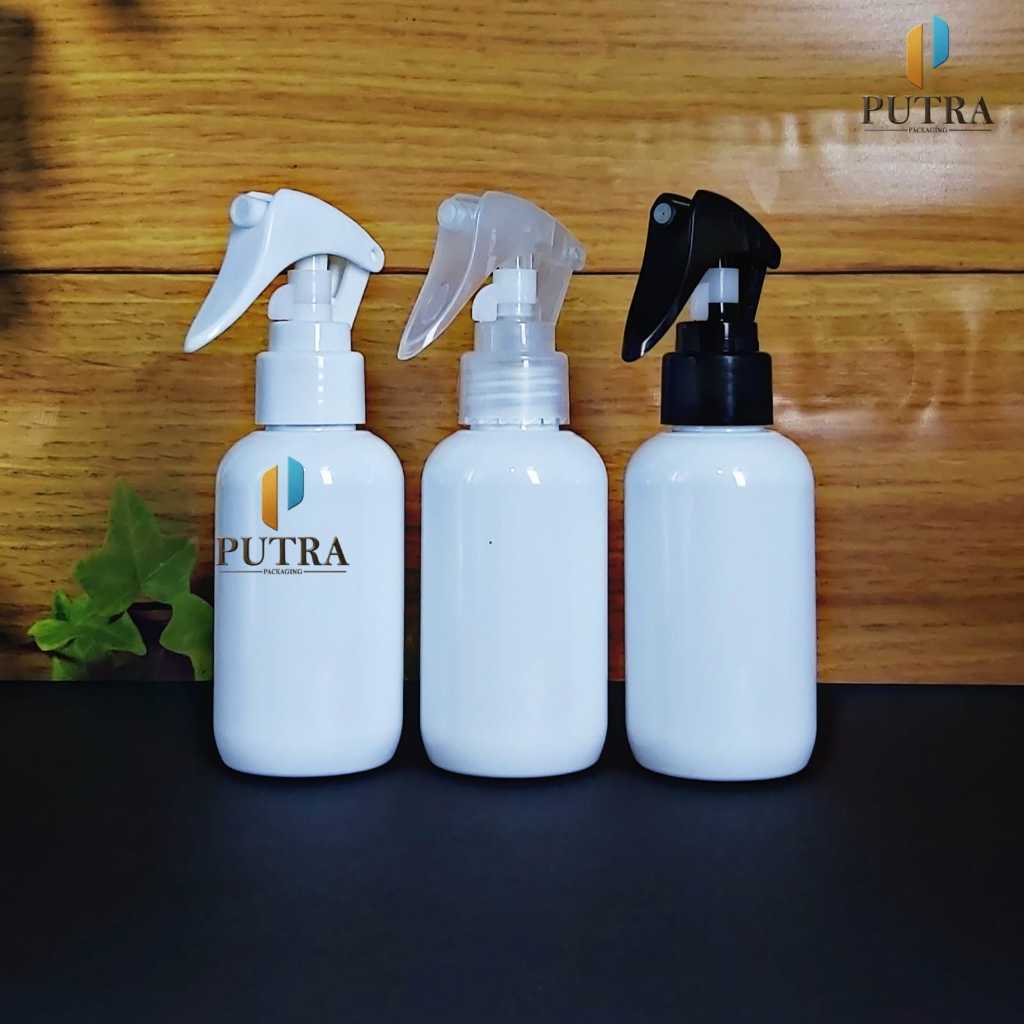 TRIGER BOTTLE 100 ML สเปรย์คอ 24 DW / PET ขวดพลาสติก SBR WHITE 100ML