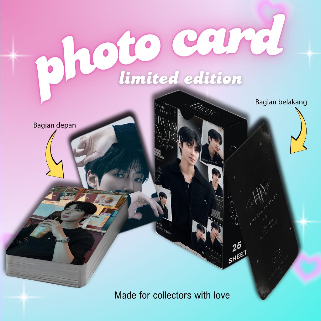 [ 2 ด้าน ] Photocard Set ล่าสุด Hwang In-Yeep Actor Korea premium 25 ชิ้น พร้อมกล่อง