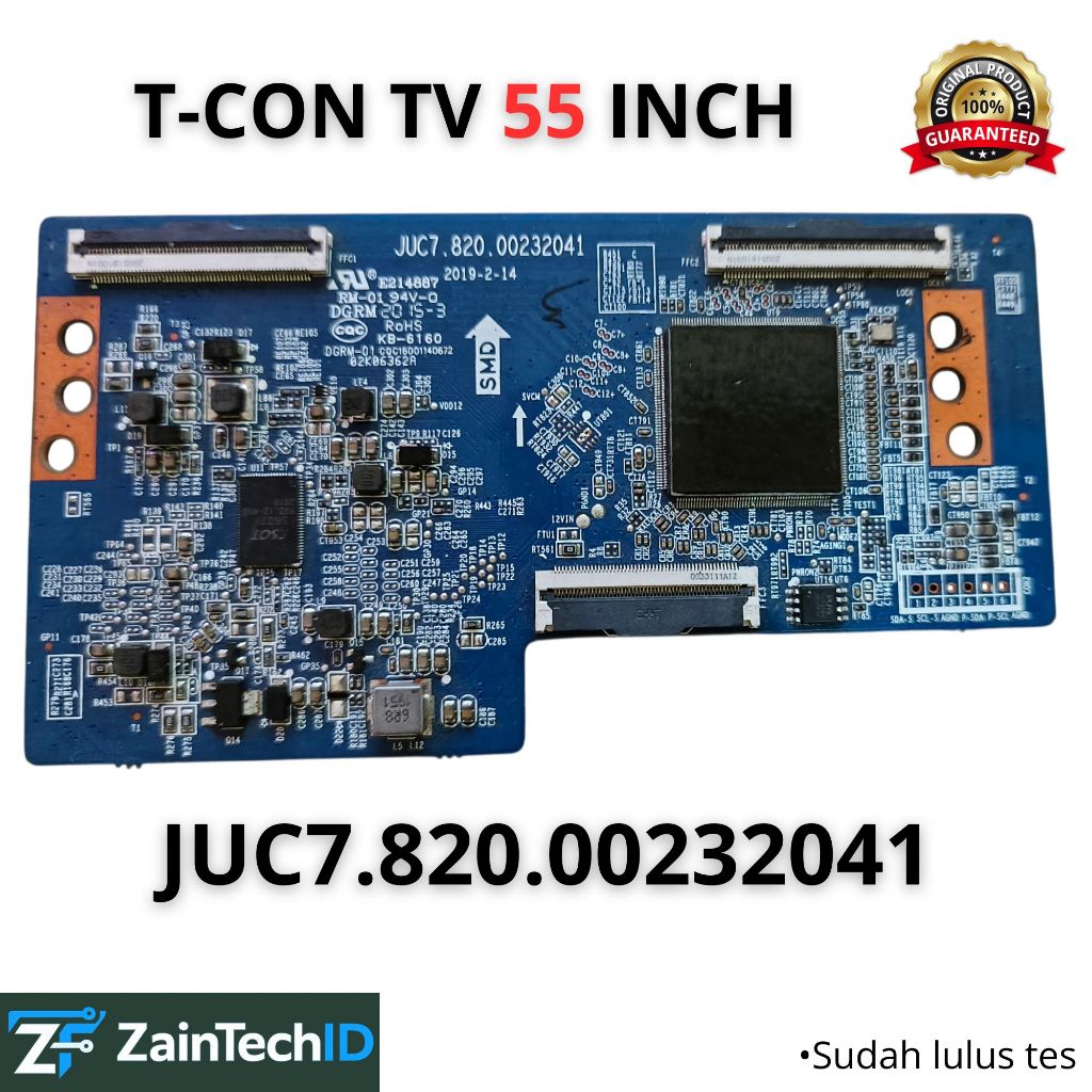 TCON TIKON LOGIC BOARD TV LCD LED 55 นิ้ว U55H7S นําเสนอต้นฉบับ
