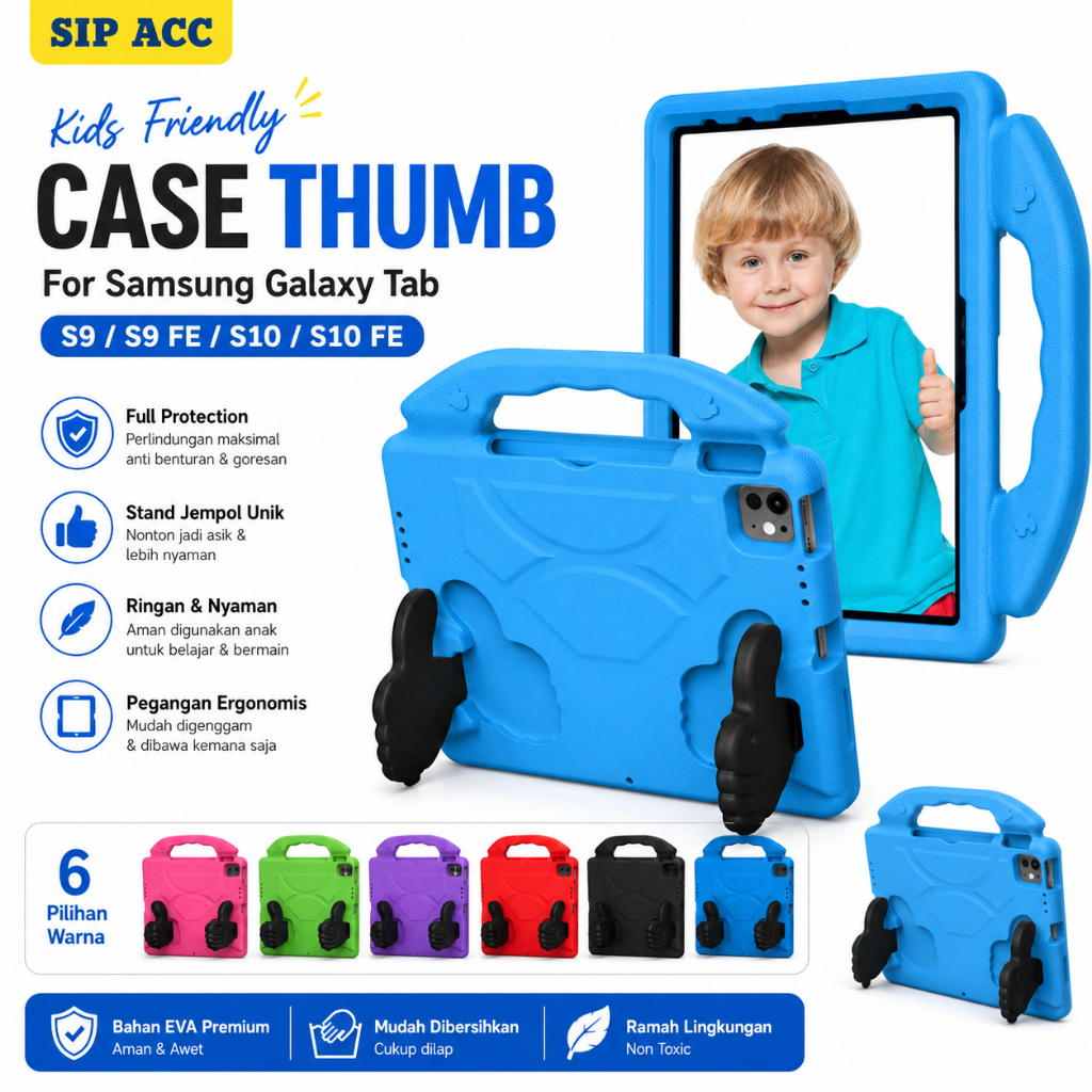 SoftCase Samsung Tab S10 FE / Tab S9 Fe / Samsung Tab S9 / Tab S10 Lite / Tab S11 Case Tablet Kids C