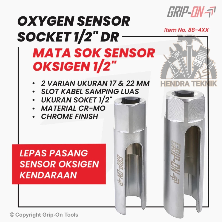 MATA Original 1/2 "Dr Car Motorcycle Oxygen Sensor Socket Bit with Cable Slot (ประแจเซ็นเซอร์ O2) ออ
