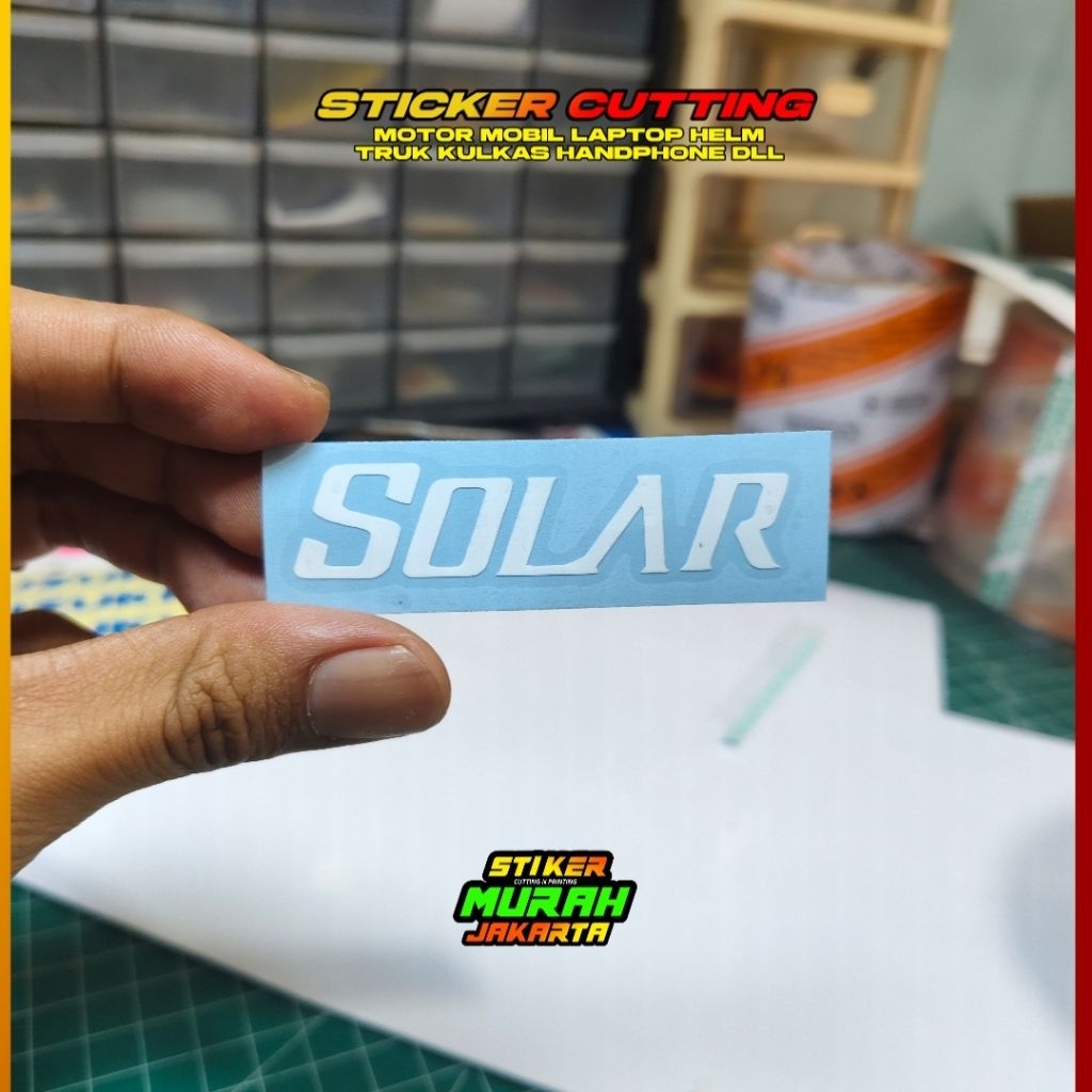 สติ๊กเกอร์ SOLAR GUITAR COOL CUTTING STICKERS โดยไม่กลับ