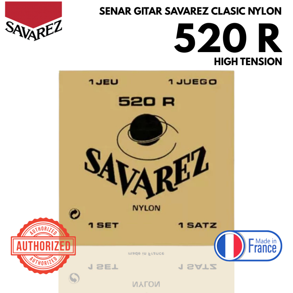 Savarez Classic Guitar Strings Original Savarez Nylon 520R Guitar Strings