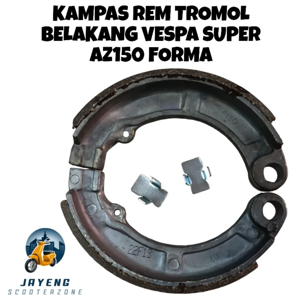 FORMA ก้ามเบรคกลองหลัง Vespa Super, PS, Strada AZ150 อะไหล่แท้ อุปกรณ์เสริม สําหรับ Vespa