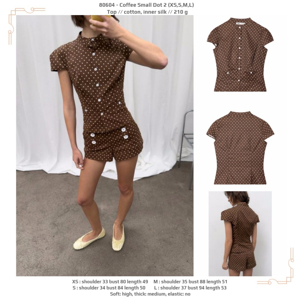 H0A0T - กาแฟ Small Dot 2 (XS,S,M,L) - ท็อป 260711