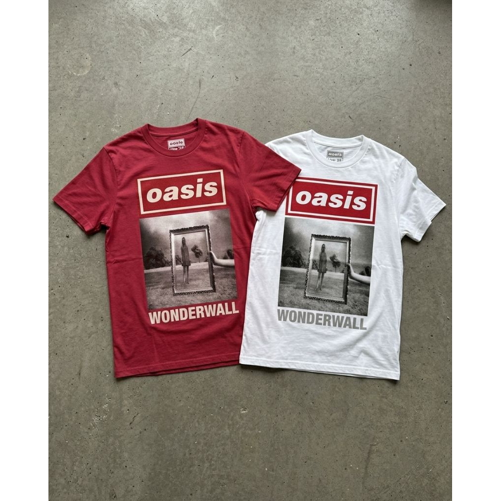 OFFICIAL OASIS BAND T-SHIRT - WONDERWALL SINGLE COVER