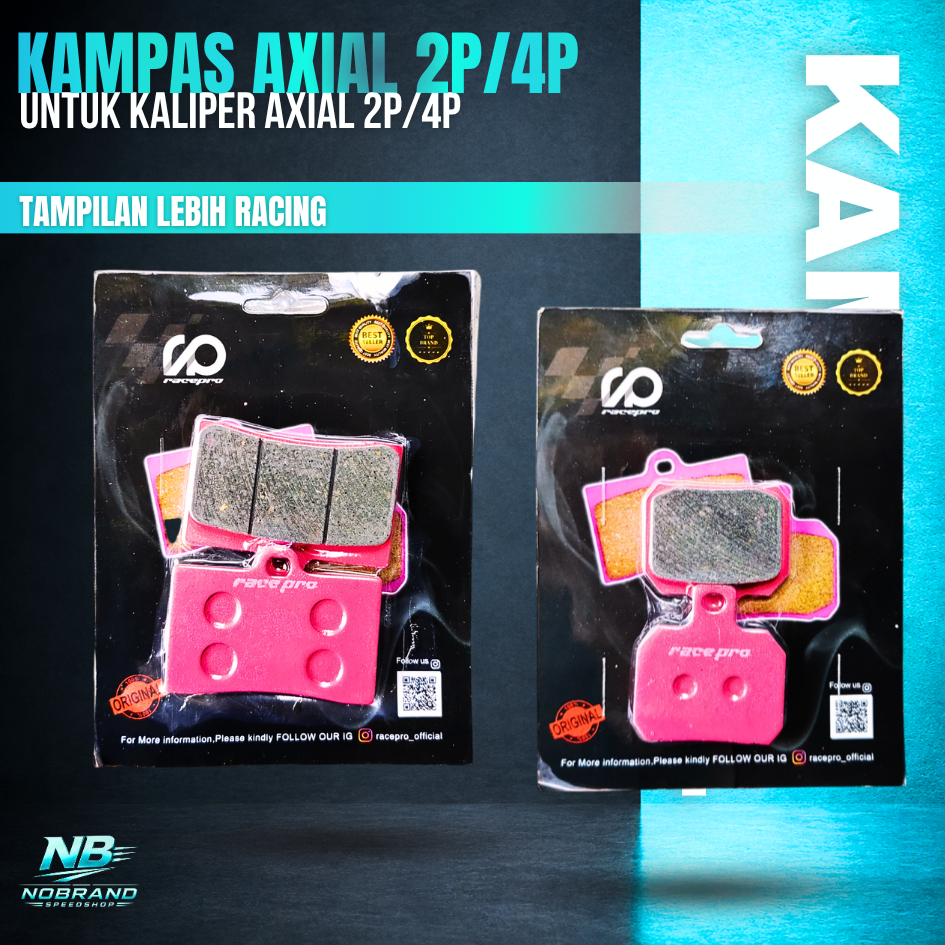 4P BIGPOT AXIAL CALIPER เบรค PadS 2P AXIAL CALIPER เบรค PADS 1 ชุด 4P 2P RACEPRO UNIVERSAL AXIAL CAL