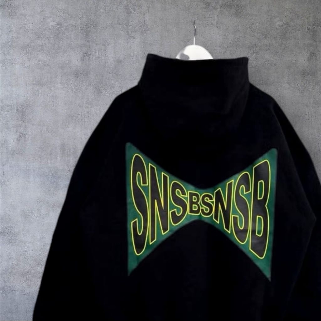 Hoodie Boxy SNBXJUDAH เสื้อกันหนาว Hoodie Boxy ขนาดใหญ่ Snsb Storm Goblin สีเขียว Hoodie Boxy Unisex